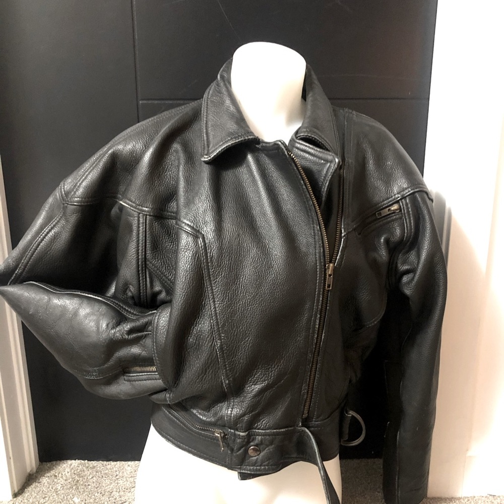 Joe rocket women’s leather motorcycle jacket!
